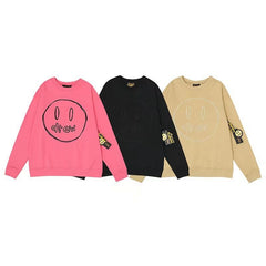 DREW HOUSE Hoodie Three-color embroidered smiley face