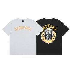 Revenge T Shirts High-quality streetwear with trendy Painted decoration
