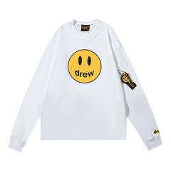 DREW HOUSE Long-sleeved Four-color pure cotton smiley face design