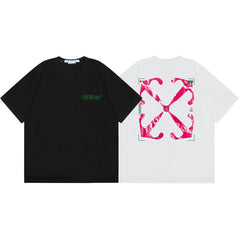 OFF WHITE T SHIRTS High-quality pure cotton high-street style