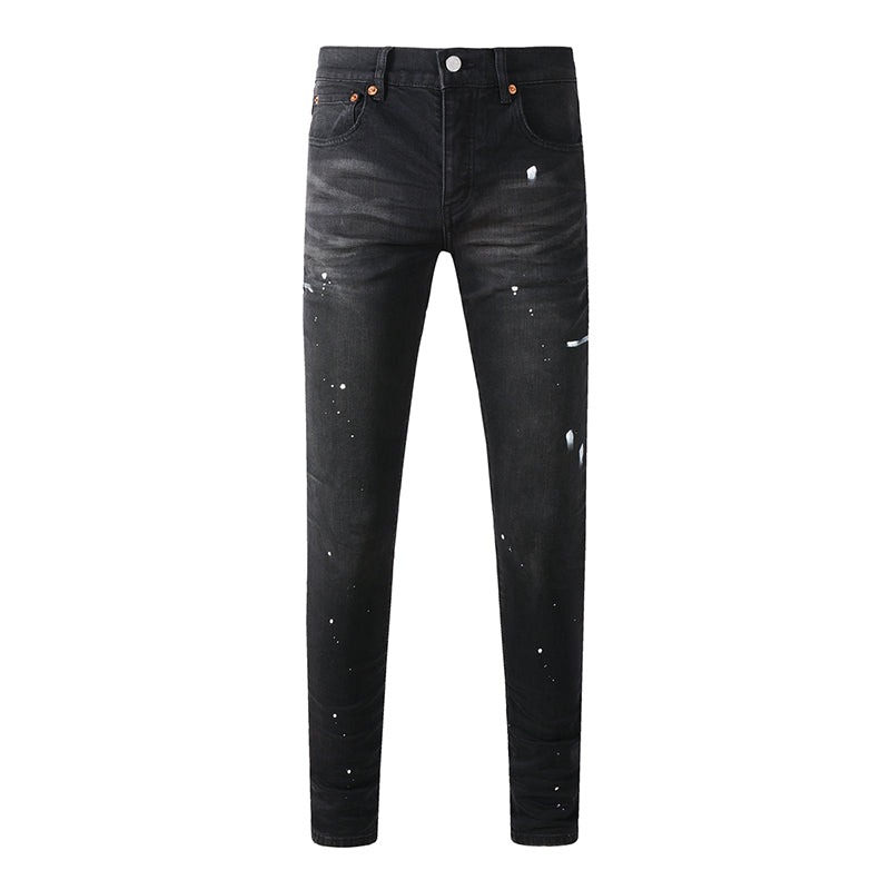 Mens trendy purple jeans 100% cotton Pure Cotton High Street Trend