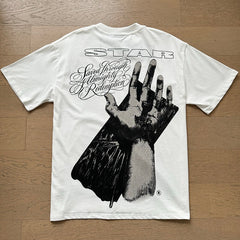 Hellstar T shirts High-street style, pure cotton, loose fit