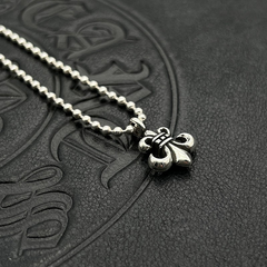 CHH Chrome heart Cross Necklace Vintage Scout Flower Necklace Iris Fall Winter