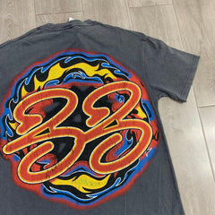 DUAA T shirts Stylish Short-Sleeve T-Shirt with Spliced Sleeves, Print, and Rhinestone Embellishment