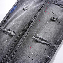 Mens trendy purple jeans 100% cotton Jeans #PU127
