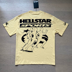 Hellstar T Shirts Retro style high street trend High-quality pure cotton high-street clothing