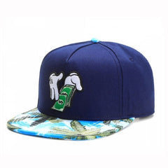 Trendy flat brimmed snapback hatsus dollar