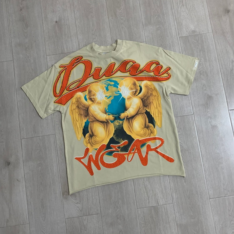 DUAA T shirts Western-style streetwear rhinestone designs