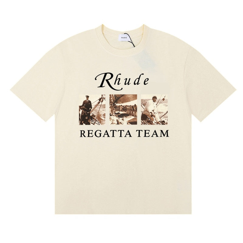 Rhude T Shirts Letter cotton trend
