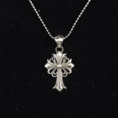 CHH Chrome heart Cross Necklace Cross Vintage Pendant Versatile for Men and Women