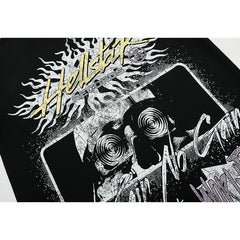 Hellstar T-shirt Direct Printing Pattern High-quality pure cotton high-street clothing