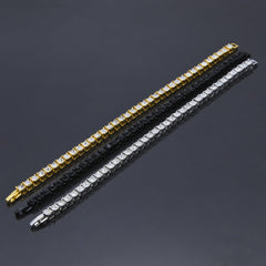 Bracelet Hip Hop Accessories Full Rhinestone 5mm Tennis Chain Royalty Spectrum