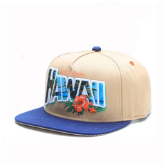 Trendy flat brimmed snapback hatsletter hip hop style grids