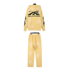 Hellstar Hoodie And Pants Two-Piece Set High-quality pure cotton high-street clothing