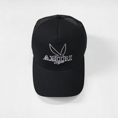 Amiri Hat Peaked Cap Sunshade Beach Casual Hat Adjustable Metal Lock Baseball Cap
