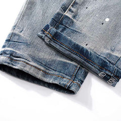 Mens trendy purple jeans 100% cotton Jeans #PU138