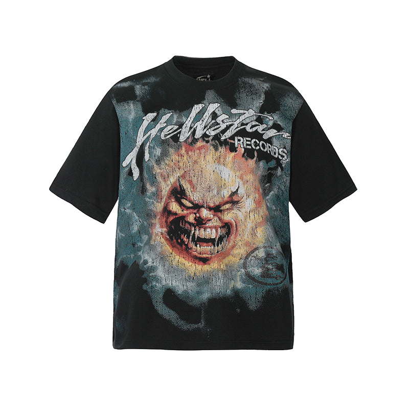 Hellstar  T-shirt Direct Printing Pattern High-quality pure cotton high-street clothing