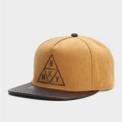 Trendy flat brimmed snapback hatssuede cartoon bear
