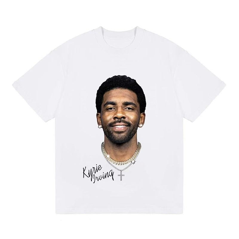 BIG FACE T shirts Pure Cotton High-Street Fashion