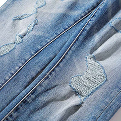 Mens trendy purple jeans 100% cotton Jeans #PU109