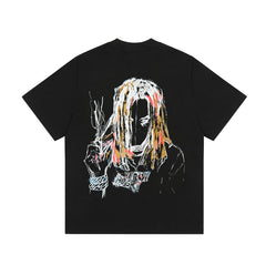 Revenge T Shirts High-quality streetwear with trendy Painted decoration