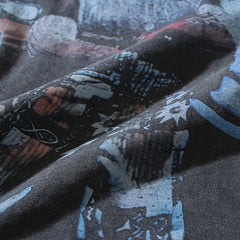 Valeforever Vale T Shirts Fashionable black acid-washed, distressed style with hot-fix rhinestones.