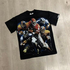 DUAA T shirts European and American streetwear brands with hot-fix rhinestones