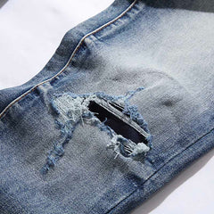 Mens trendy purple jeans 100% cotton Jeans #PU104