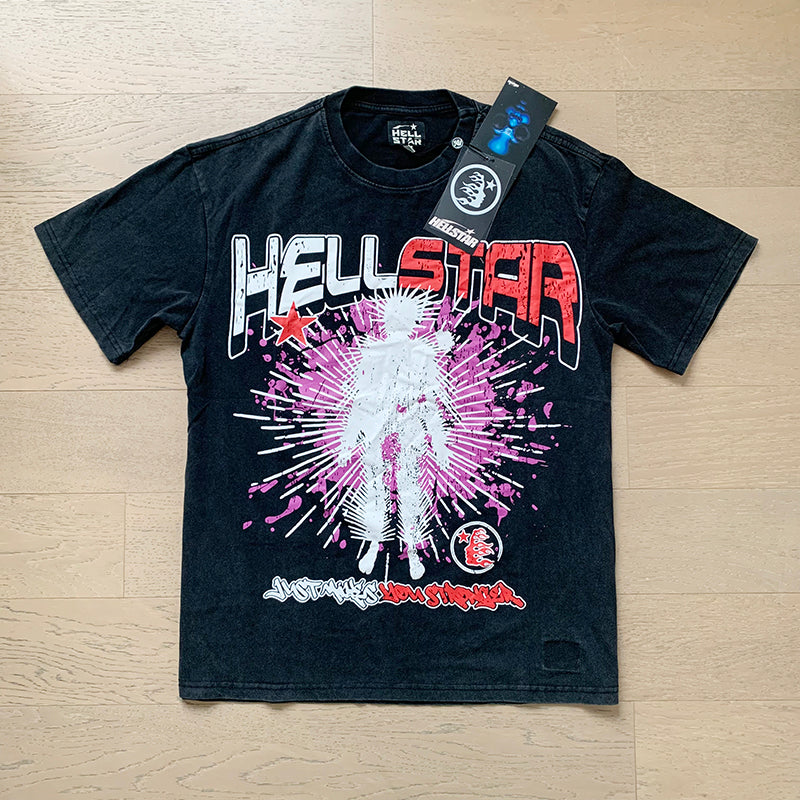 Hellstar T Shirts Retro style high street trend High-quality pure cotton high-street clothing