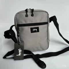 Mens Stussy Bag STUY Men's Plaid Vertical Shoulder Crossbody Bag