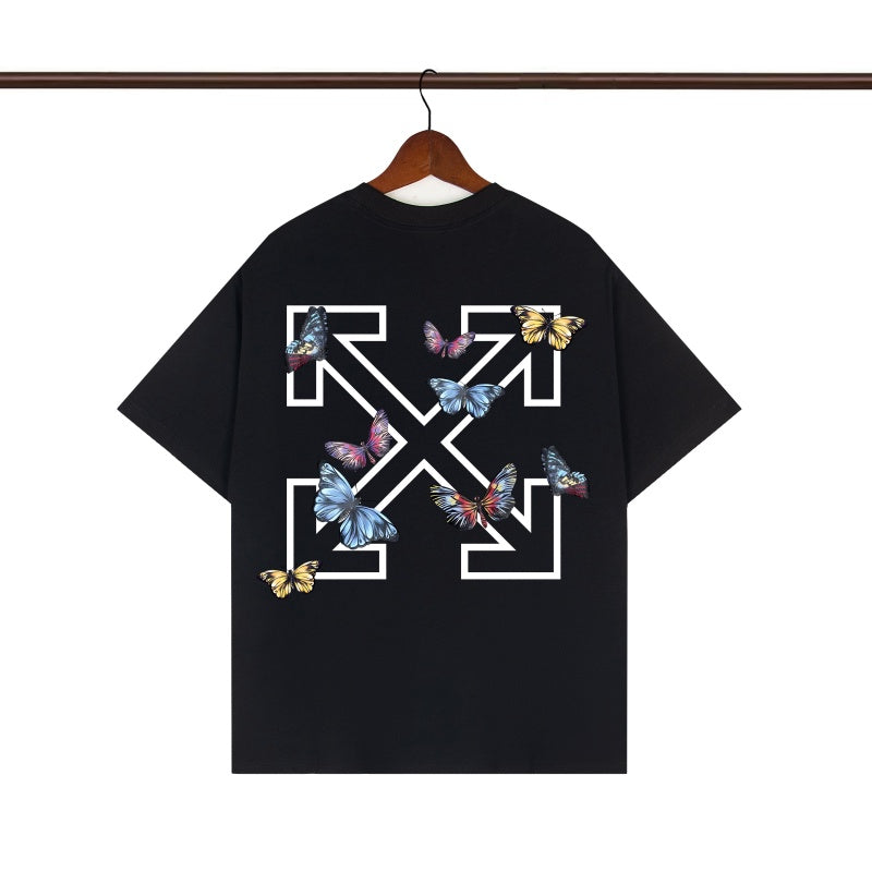 OFF WHITE T SHIRTS High-quality pure cotton high-street style