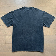Valeforever Vale T Shirts Black acid-washed style with rhinestone lettering