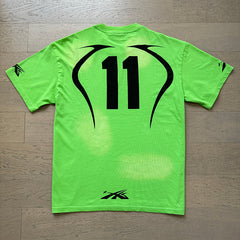 HellstarT Shirts Retro style high street trend High-quality pure cotton high-street clothing