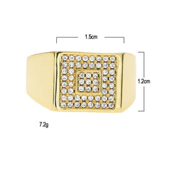 Rings Hip Hop Hipster Zircon Ring Vintage St. Valentine's