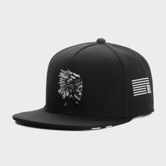 Trendy flat brimmed snapback hatscamouflage
