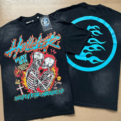 Hellstar T Shirts Washed Aging Process High-quality pure cotton high-street clothing