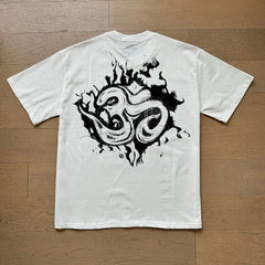 Hellstar  T Shirts Retro style high street trend High-quality pure cotton high-street clothing