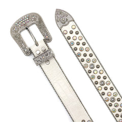 Hip-hop punk rhinestone belt punk style