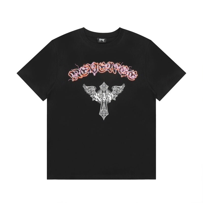 Revenge T Shirts High-quality streetwear with trendy Painted decoration