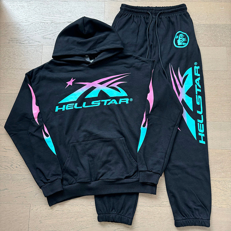 Hellstar Hoodie And Pants Two-Piece Set High-quality pure cotton high-street clothing