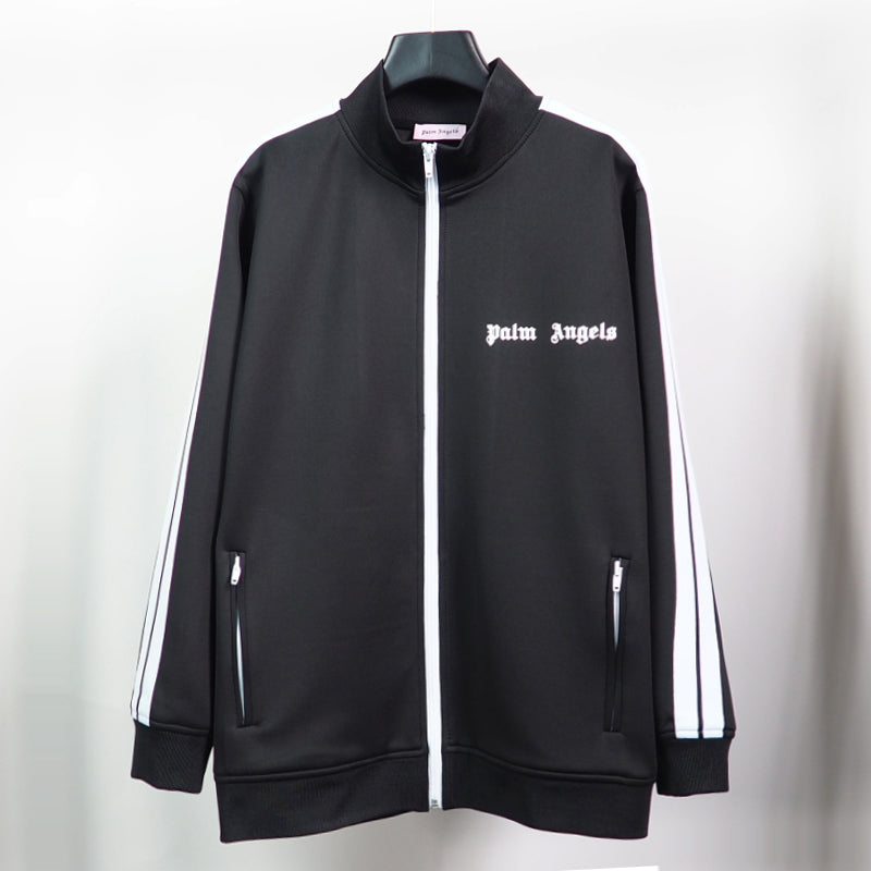 Palm Angels sweatshirt Striped zip-up cardigan