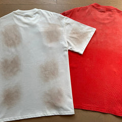 Valeforever Vale T Shirts Washed red with white letter print