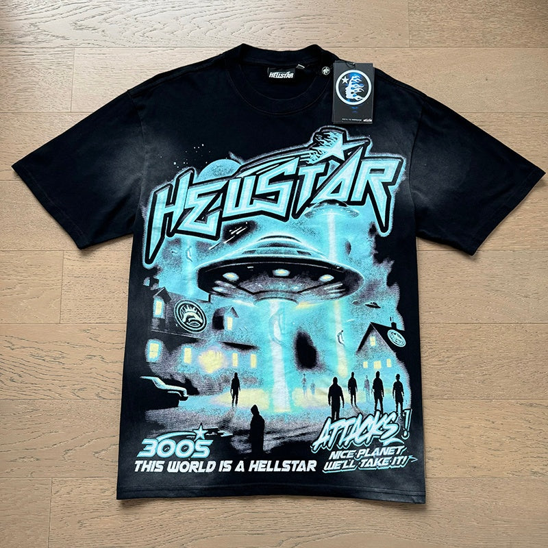 Hellstar T shirts High-street style, pure cotton, loose fit