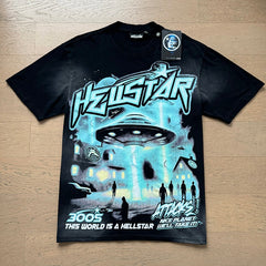 Hellstar T shirts High-street style, pure cotton, loose fit