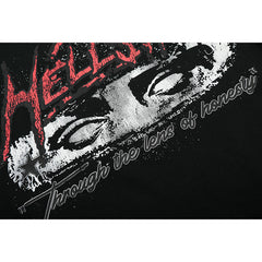 Hellstar  T-shirt Direct Printing Pattern High-quality pure cotton high-street clothing