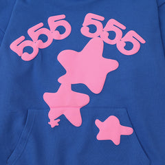 Sp5der Hoodie Cobweb Puff Print Pure Cotton