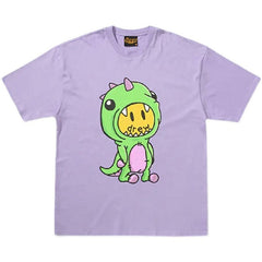 DREW HOUSE T Shirts Cute purple dinosaur