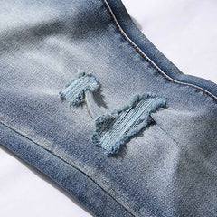 Mens trendy purple jeans 100% cotton Jeans #PU103