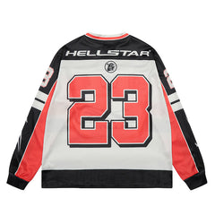 Hellstar Long Sleeve Shirts Hip-hop loose oversize High-quality pure cotton high-street clothing