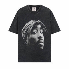 BIG FACE T shirts Pure Cotton High-Street Fashion